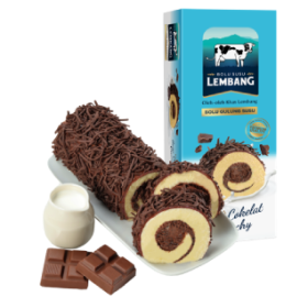 Bolu Gulung Susu Rasa Cokelat